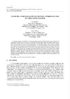 Flow of a visco-elastic fluid past a porous plate in a rotating system