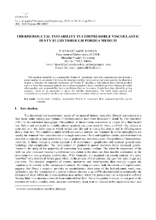 Thermosolutal instability in compressible viscoelastic dusty fluid through porous medium
