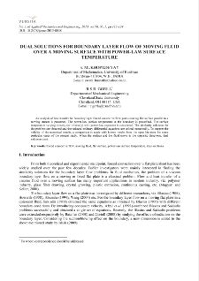 Dual solutions for boundary layer flow of moving fluid over a moving surface with power-law surface temperature