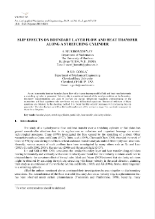Slip effects on boundary layer flow and heat transfer along a stretching cylinder