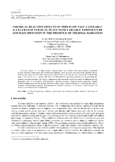 Chemical reaction effects on MHD flow past a linearly accelerated vertical plate with variable temperature and mass diffusion in the presence of thermal radiation