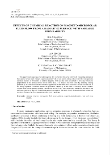 Effects of chemical reaction on magneto-micropolar fluid flow from a radiative surface with variable permeability