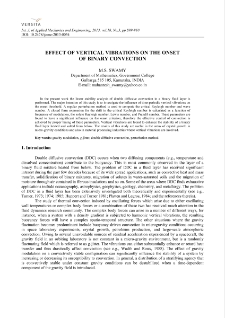 Effect of vertical vibrations on the onset of binary convection