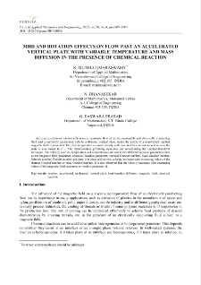 MHD and rotation effects on flow past an accelerated vertical plate with variable temperature and mass diffusion in the presence of chemical reaction