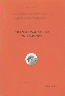 International Studies on Sparrows, vol. 35 (2011) - spis treści