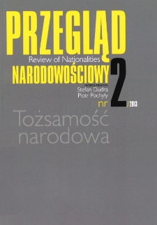 Przegląd Narodowościowy / Review of Nationalities: tom 2 - Tożsamość narodowa - spis treści i od redakcji