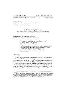 Central Asian Gypsies - Lyuli. The overview of current socio-economic problems = Cyganie z Azji Środkowej - Lyuli. Przegląd aktualnych problemów społeczno-gospodarczych