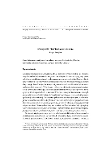 German minority in Ukraine. An outline of history = Mniejszość niemiecka na Ukrainie. Zarys dziejów