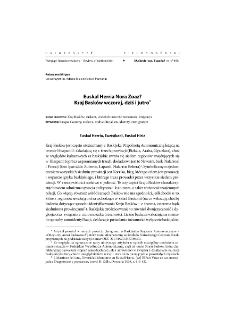 Euskal Herria Nora Zoaz? Basque Country yesterday, today and tomorrow = Euskal Herria nora zoaz? Kraj Basków wczoraj, dziś i jutro