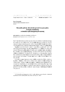 Polish-Ukrainian relations before and at the beginning of World War II in the light of the selected prose Borderland = Stosunki polsko-ukraińskie przed i na początku II wojny światowej w świetle wybranej prozy kresowej