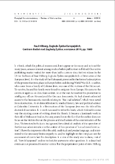 Raul Hilberg, Zagłada Żydów Europejskich - recenzja