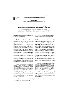 An outline of the actions of the communist security apparatus against the Ukrainian population in Ziemia Lubuska in 1947-1989 = Zarys działań komunistycznego aparatu bezpieczeństwa wobec ludności ukraińskiej na Ziemi Lubuskiej w latach 1947-1989