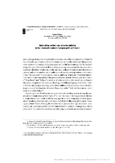 Nationalism and the issue of nation-building in the nineteenth century`s Georgian political thought