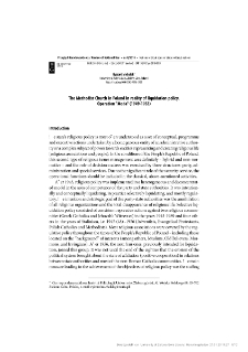 The Methodist Church in Poland in reality of liquidation policy. Operation "Moda" (1949-1955)