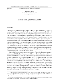 A political corrida. Spanish-Catalan parallels