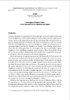 Sovereignty of Member States in New European Pact for Migration and Asylum