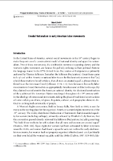 Creedal Nationalism in early American labor movements