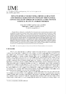 Impacts of chemical reaction, thermal radiation, and heat source/sink on unsteady MHD natural convective flow through an oscillatory infinite vertical plate in porous medium