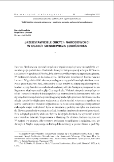 Przedstawiciele obcych narodowości w oczach Sienkiewicza podróżnika = Representatives of foreign nations as view ed through the eyes of Sienkiewicz the traveller