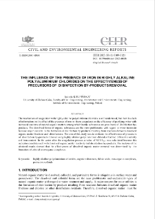 The Influence of the Presence of Iron in Highly Alkaline Polyaluminium Chlorides on the Effectiveness of Precursors of Disinfection By-Products Removal