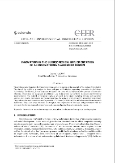 Innovation in the Lubusz region. Implementation of an innovation management system