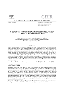 Theoretical and Numerical Analyses of Steel-timber Composite Beams with LVL Slabs