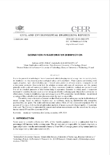 Ozonation in Wastewater Disinfection