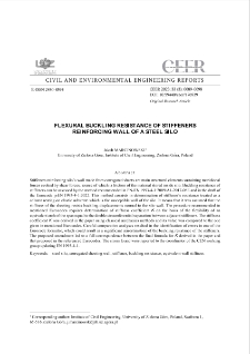 Flexural Buckling Resistance of Stiffeners Reinforcing Wall of a Steel Silo