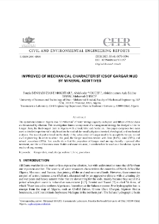 Improved of Mechanical Characteristics of Gargar Mud by Mineral Additives