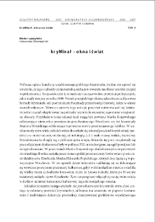 Kryminał - okna i świat = The crime novel - windows and the world