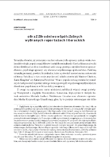 Obraz zbrodni we współczesnych wybranych reportażach literackich = The image of the crime in chosen modern literary reportage