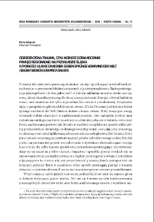 Odziedziczona trauma, czyli kobiece doświadczanie pamięci regionalnej na przykładzie Śląska w powieści Ulrike Draesner "Sieben Sprünge vom Rand der Welt" ("Siedem skoków z krańca świata") = An inherited trauma, or the feminine experience of regional memory using the example of Silesia in the novel "Sieben Sprünge vom Rand der Welt" ("Seven jumps from the edge of the world") by Ulrike Draesner