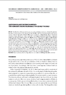 Questioning Blacks` existence in America: Toni Morrison`s vision of black beauty in "God help the child"