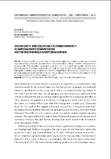 Girlish gaiety: 1950s collectively-authored femininity in James Baldwin`s "Giovanni`s room" and the miss rheingold advertising campaign
