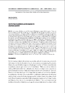 White pole dilemma in James Baldwin`s "Another Country"