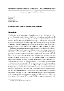 Formy obecności filmu w literaturze fikcjonalnej = Forms of film`s presence in literary fiction