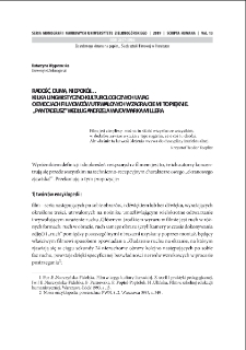 Radość, duma, niepokój? kilka lingwistyczno-kulturologicznych uwag o emocjach filmowców utrwalonych w "Zagrajcie mi to pięknie. <Pan Tadeusz> według Andrzeja Wajdy" Marka Millera = Joy, pride, ankiety? a few linguistic-culturological remarks on the filmmakers` emotions preserved in "Zagrajcie mi to pięknie. <Pan Tadeusz> according to Andrzej Wajda" by Mark Miller