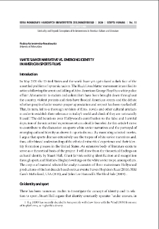 White savior narrative vs. emerging identity in american sports films