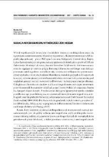 Radiacja autobiografizmu w twórczości Zofii Kossak = Radiation of autobiographism in the works of Zofia Kossak