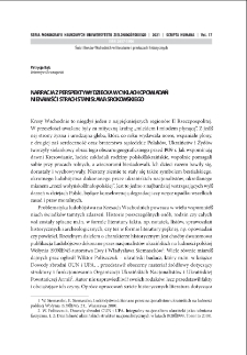 Narracja z perspektywy dziecka w cyklach opowiadań "Nienawiść" i "Strach" Stanisława Srokowskiego = The narration from the perspective of a child in the series of stores "Nienawiść" and "Strach" by Stanisław Srokowski