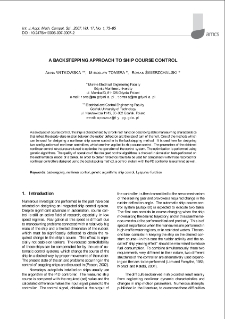 A backstepping approach to ship course control