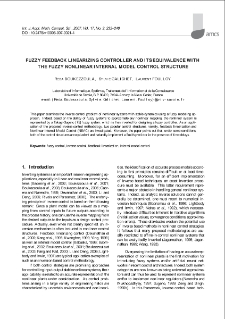 Fuzzy feedback linearizing controller and its equivalence with the fuzzy nonlinear internal model control structure