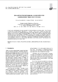 Evaluating the Kernighan-Lin heuristic for hardware/software partitioning