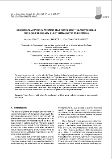 Numerical approximation of self-consistent Vlasov models for low-frequency electromagnetic phenomena