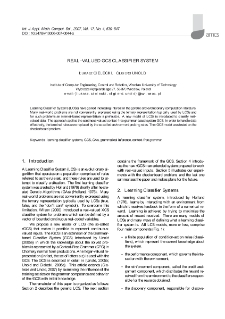 Real-valued GCS classifier system