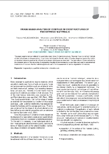 Image based analysis of complex microstructures of engineering materials