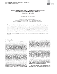 Mobile sensor routing for parameter estimation of distributed systems using the parallel tunneling method