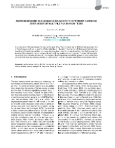 Address sequences and backgrounds with different Hamming distances for multiple run March tests