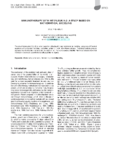 Immunotherapy with interleukin-2: A study based on mathematical modeling