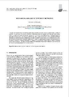 Mechanical analogy of statement networks